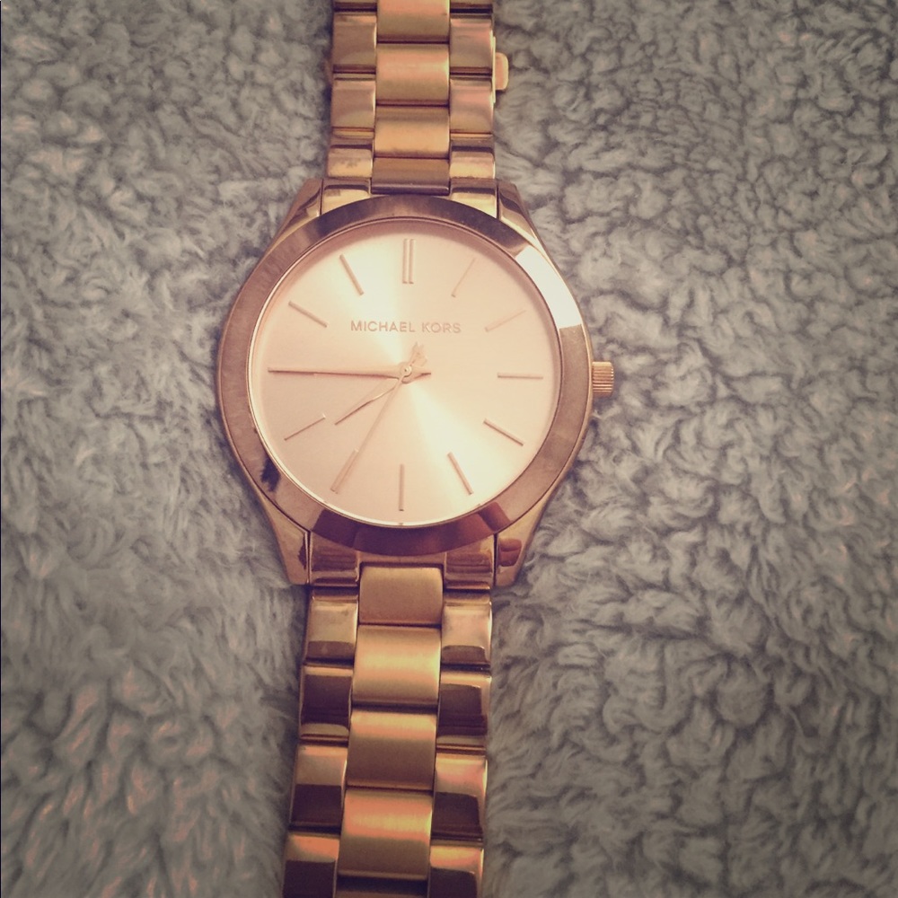 Michael Kors Unisex RoseGold Stainless Steel Watch
